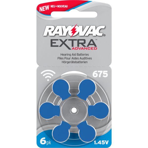 Rayovac Hearing Aid Batteries Size 675 Blue Pack Of 6 Rayovac Hearing Aid Batteries Size 675 Blue Pack Of 6